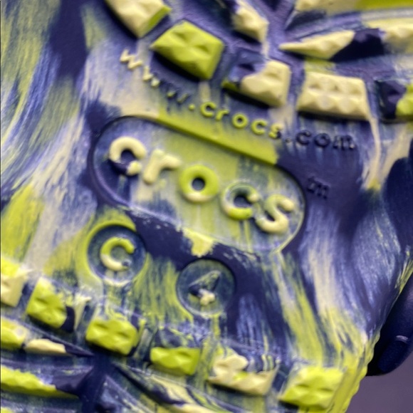 Kids Crocs Clogs - Blue and Yellow - Picture 8 of 8